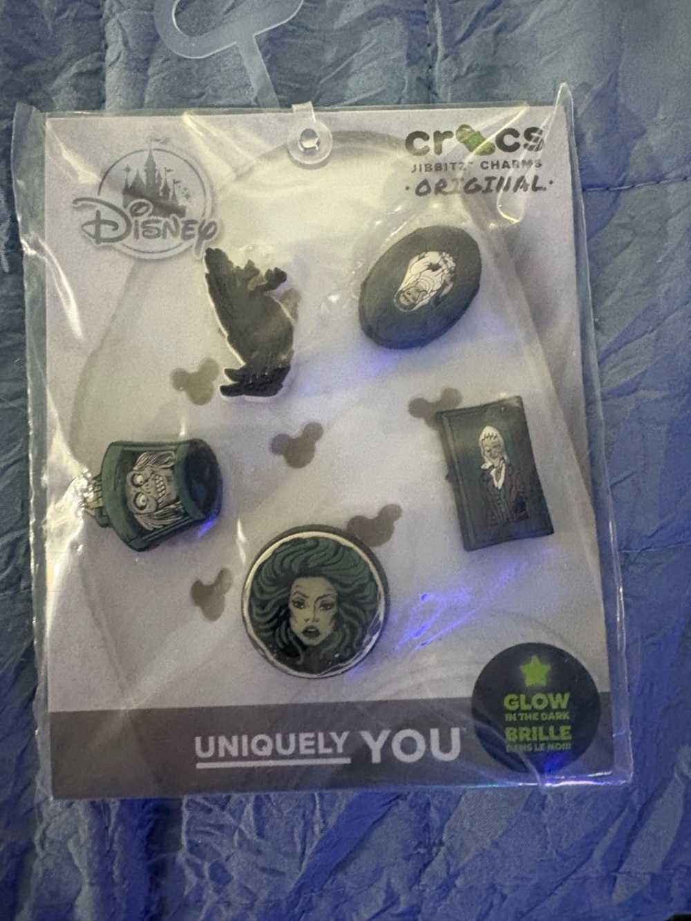 Disney Crocs Jibbitz Charm Set - Villains Glow-in-the-Dark Haunted Mansion